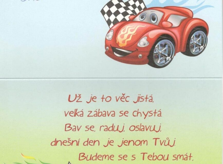 Blahopřání k narozeninám.