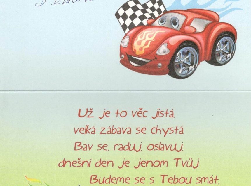 Blahopřání k narozeninám.